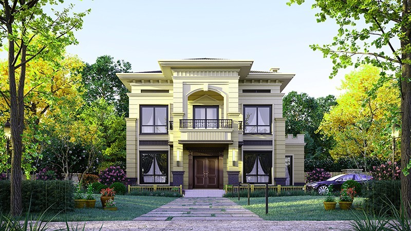 前锋中式合院住宅，开放庭院与邻里乡亲更亲近